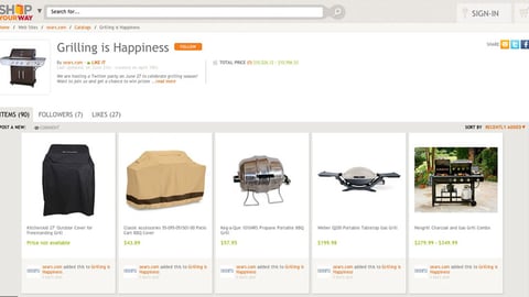 Sears 'Grilling is Happiness' Catalog Page